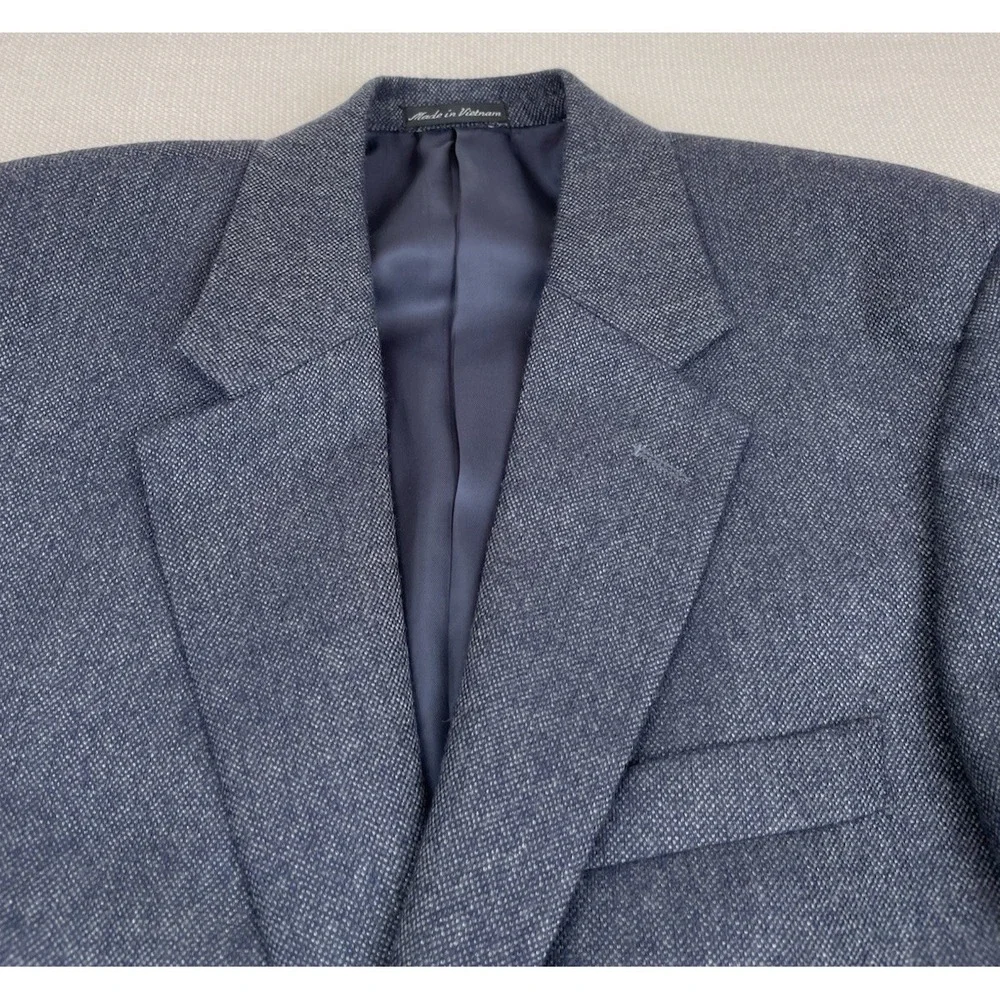 Club Room By Charter Club Wool Cashmere Blazer Blue Size R38 Single‎ Vented